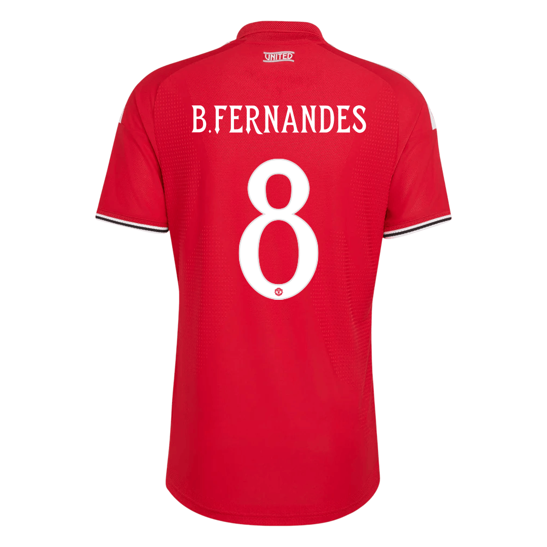 B. FERNANDES #8 Manchester United Játékos Verzió Hazai Mez 2026/27 Piros - UCL