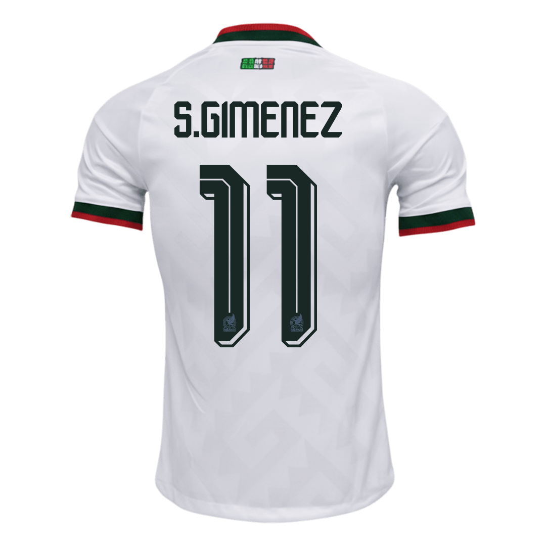 S.GIMENEZ #11 Mexikó Játékos Verzió Idegenbeli Mez Világbajnoki 2026 Fehér