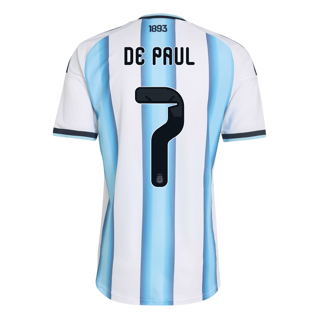 DE PAUL #7 Argentína Játékos Verzió Hazai Mez Világbajnoki 2026