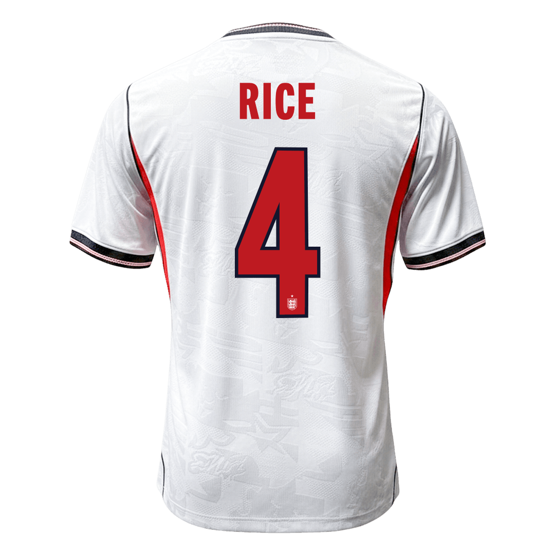 RICE #4 Anglia Játékos Verzió Hazai Világbajnoki Mez 2026 Fehér