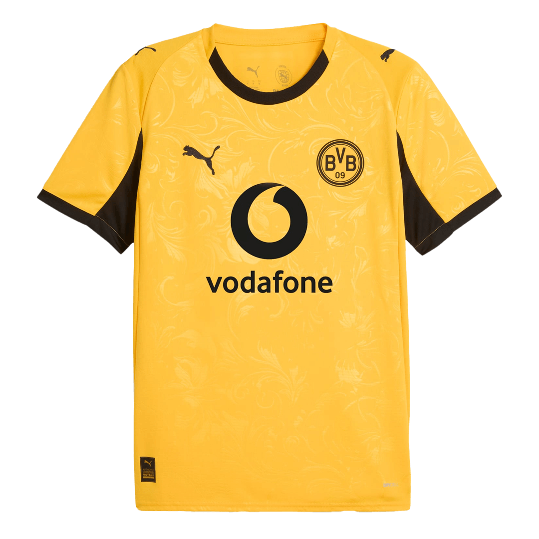 Borussia Dortmund Season Cup Rövid Ujjú Ing 2025/26 Sárga