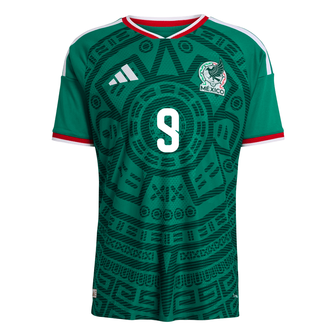 Raúl #9 Mexikó Játékos Verzió Hazai Mez Világbajnoki 2026 Zöld