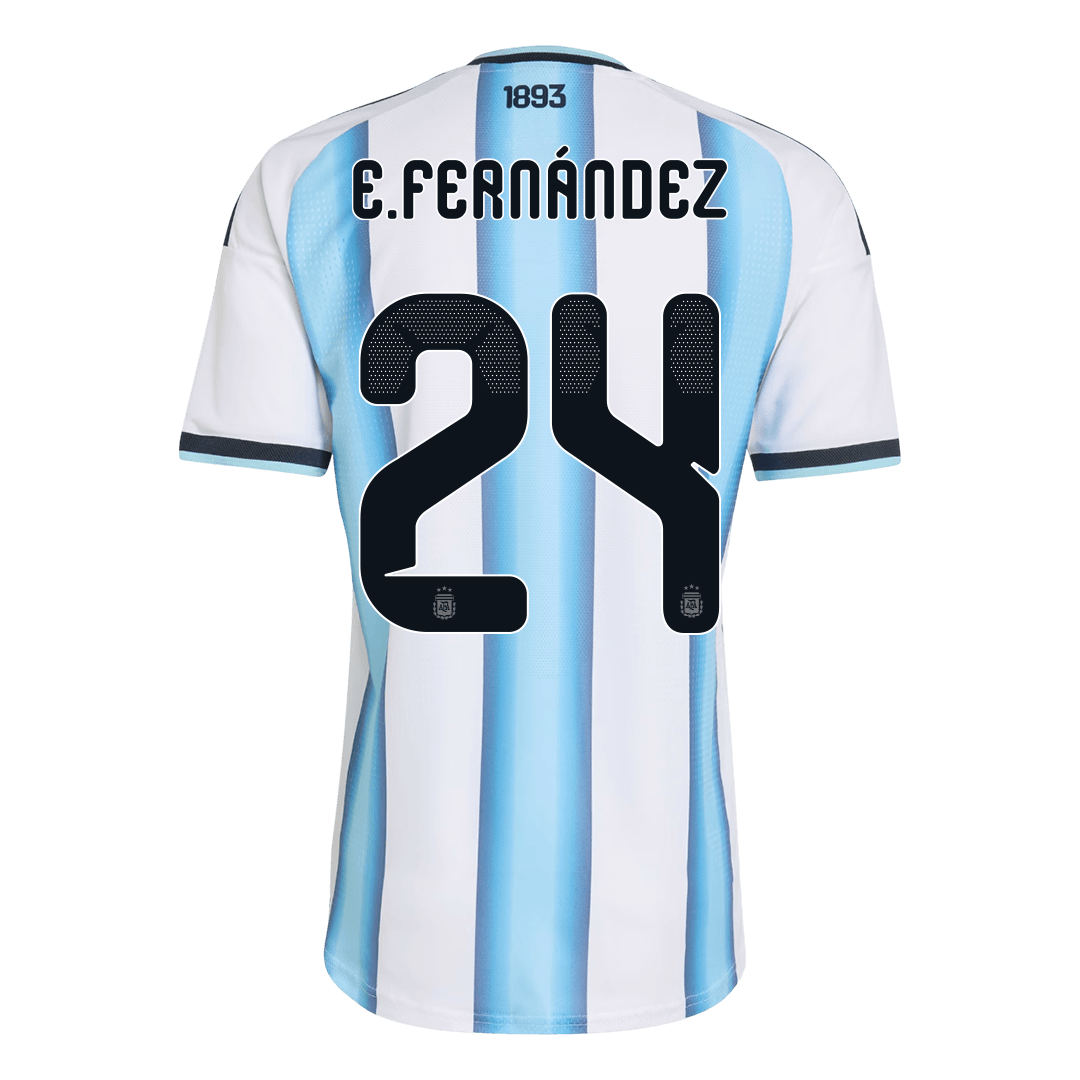 E. FERNÁNDEZ #24 Argentína Játékos Verzió Hazai Mez Világbajnoki 2026