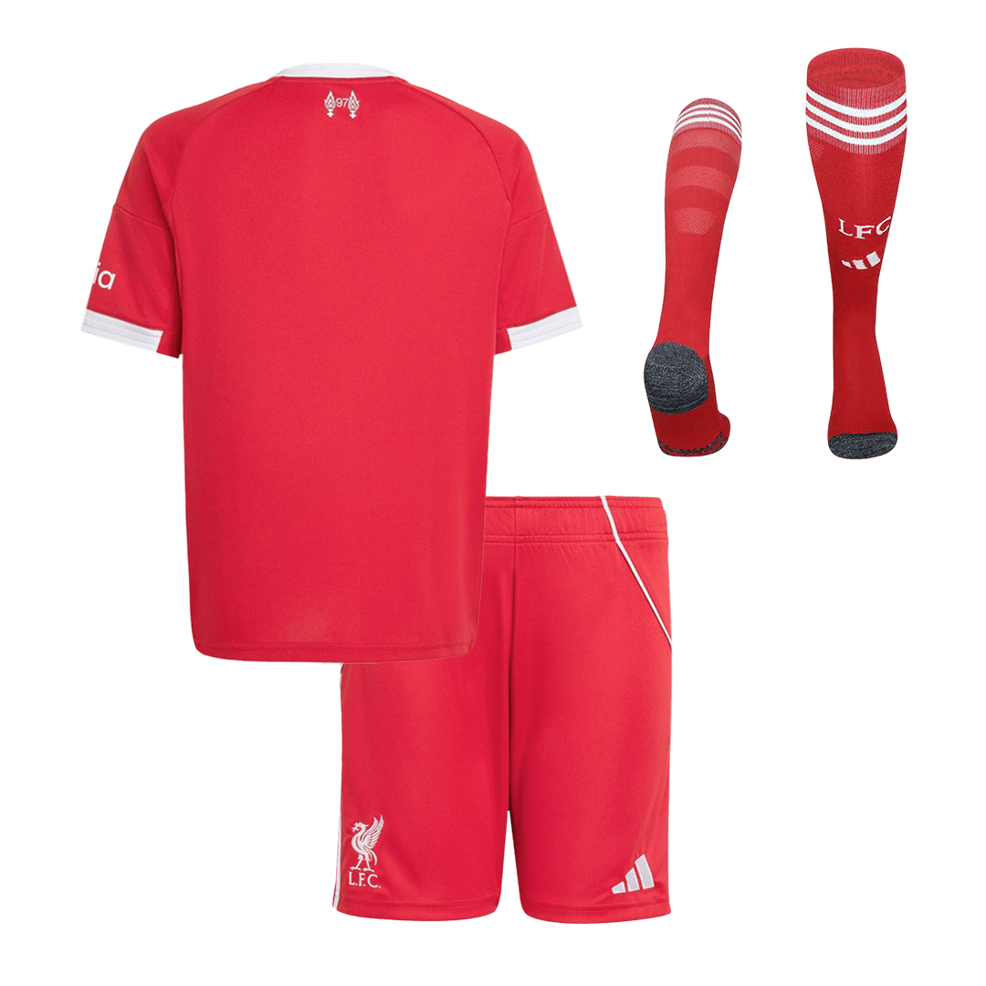 Liverpool Gyerek Hazai Mez Készlet(Mez+Nadrág+Zokni) 2025/26 Piros