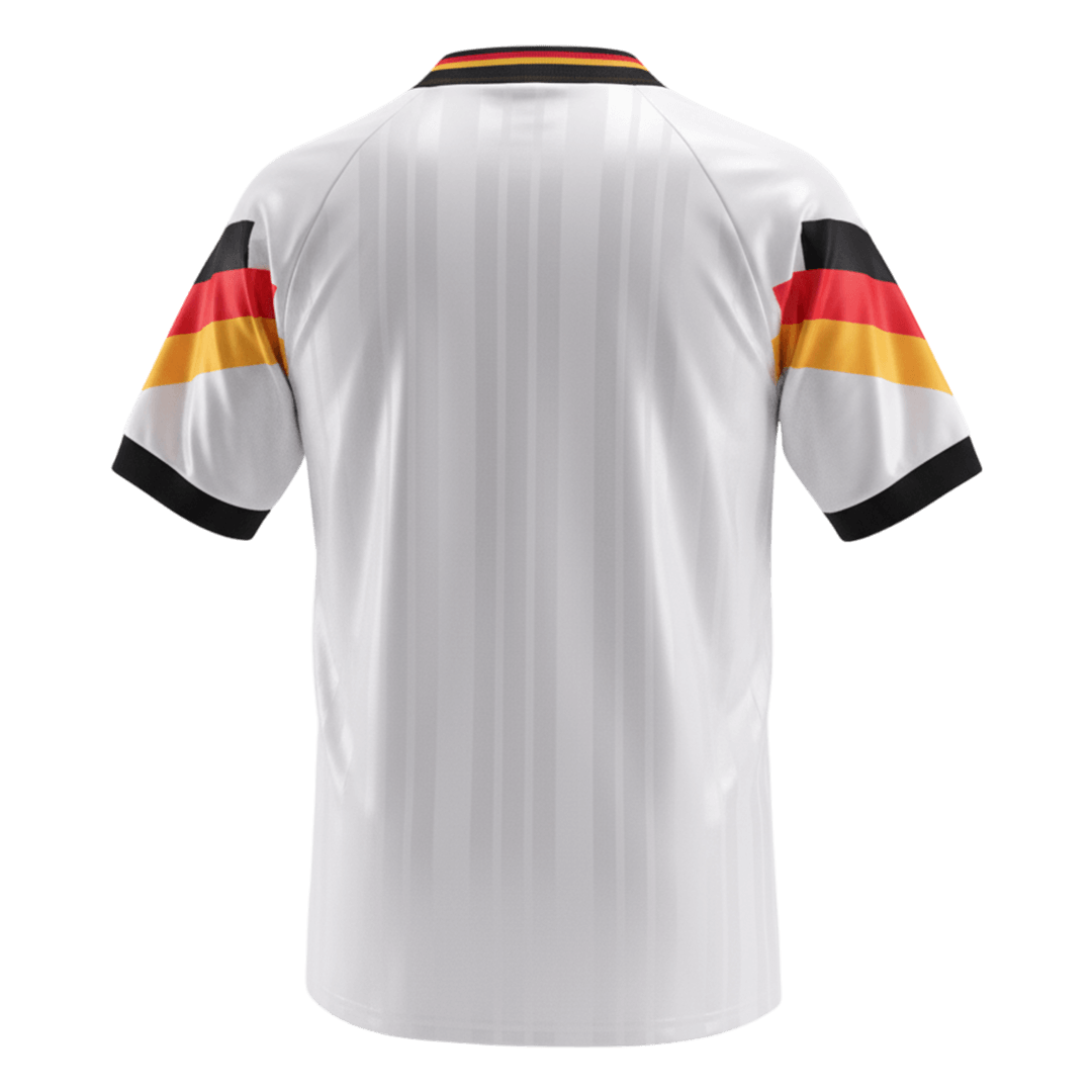 Németország Hazai Retro Futball Mez 1992 Fehér