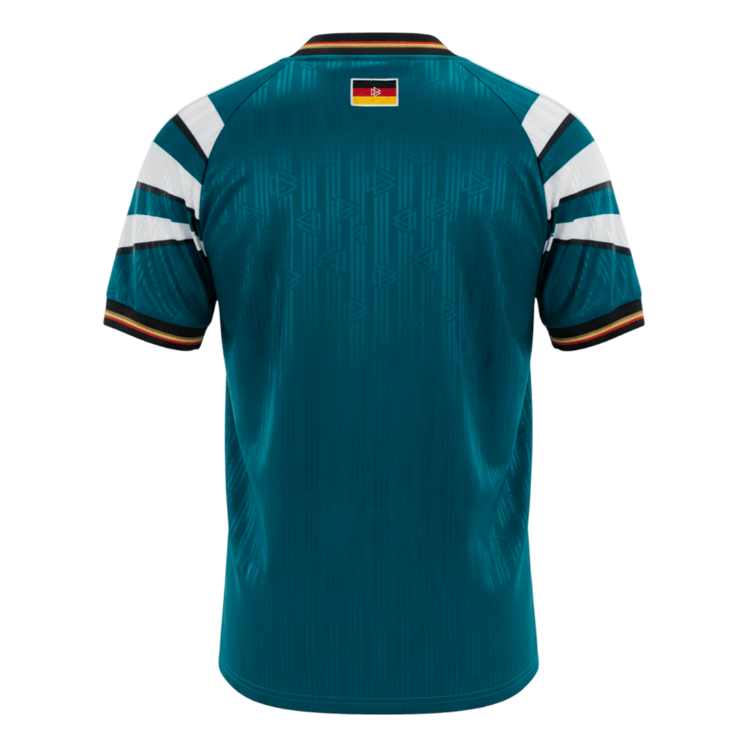 Németország Idegenbeli Retro Futball Mez 1996/97 Zöld