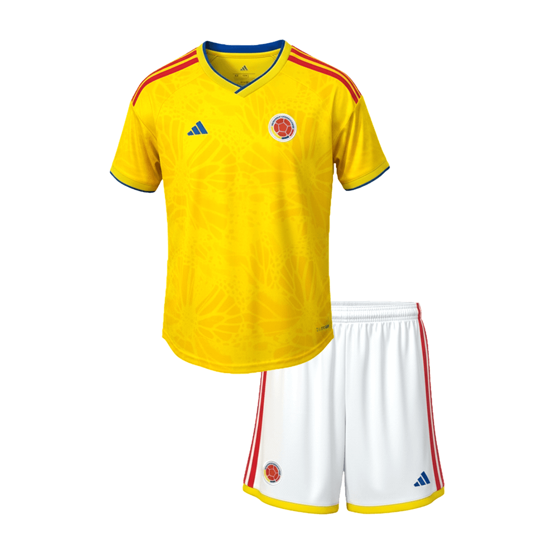 Colombia Gyerek Hazai Világbajnokság Mez Készlet(Mez+Nadrág) 2026 Sárga