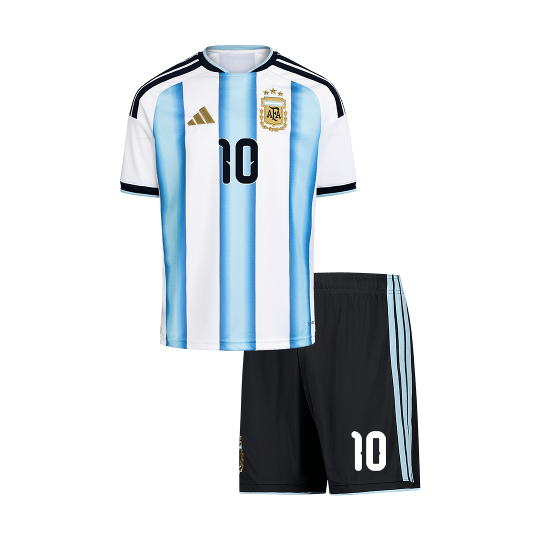 Argentína MESSI #10 Gyerek Hazai Világbajnokság Mez Készlet(Mez+Nadrág) 2026