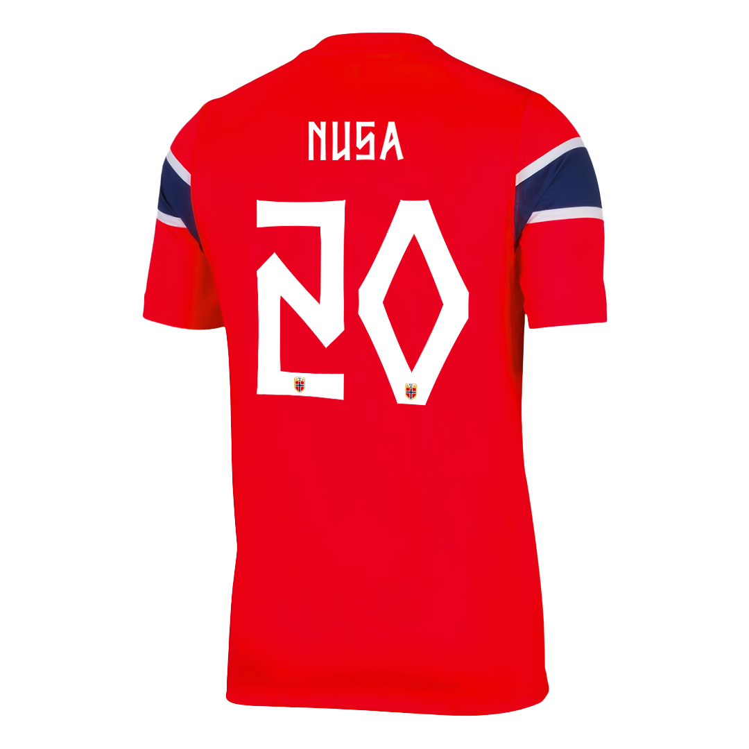 NUSA #20 Norvégia Hazai Világbajnoki Mez 2026 Piros