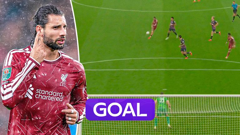 Szoboszlai Dominik és a Tottenham ellen szerzett távoli góljának képe