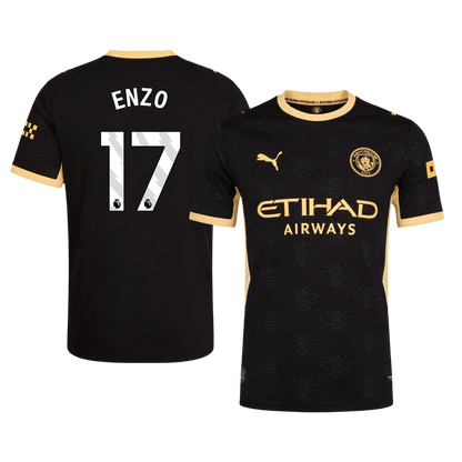 ENZO #17 Manchester City Játékos Verzió Idegenbeli Mez 2026/27 Fekete