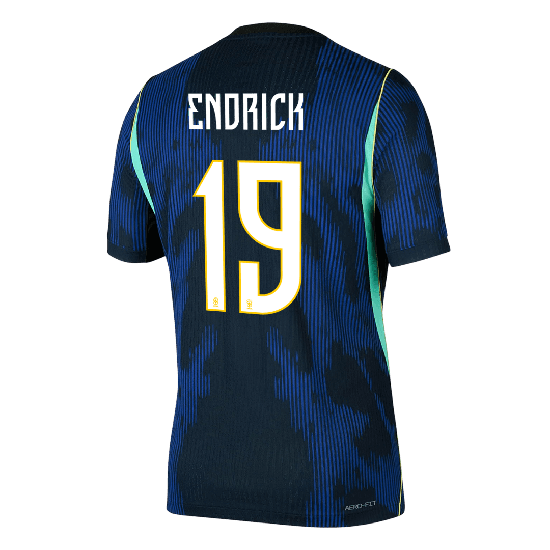 ENDRICK #19 Brazília Játékos Verzió Idegenbeli Mez Világbajnoki 2026