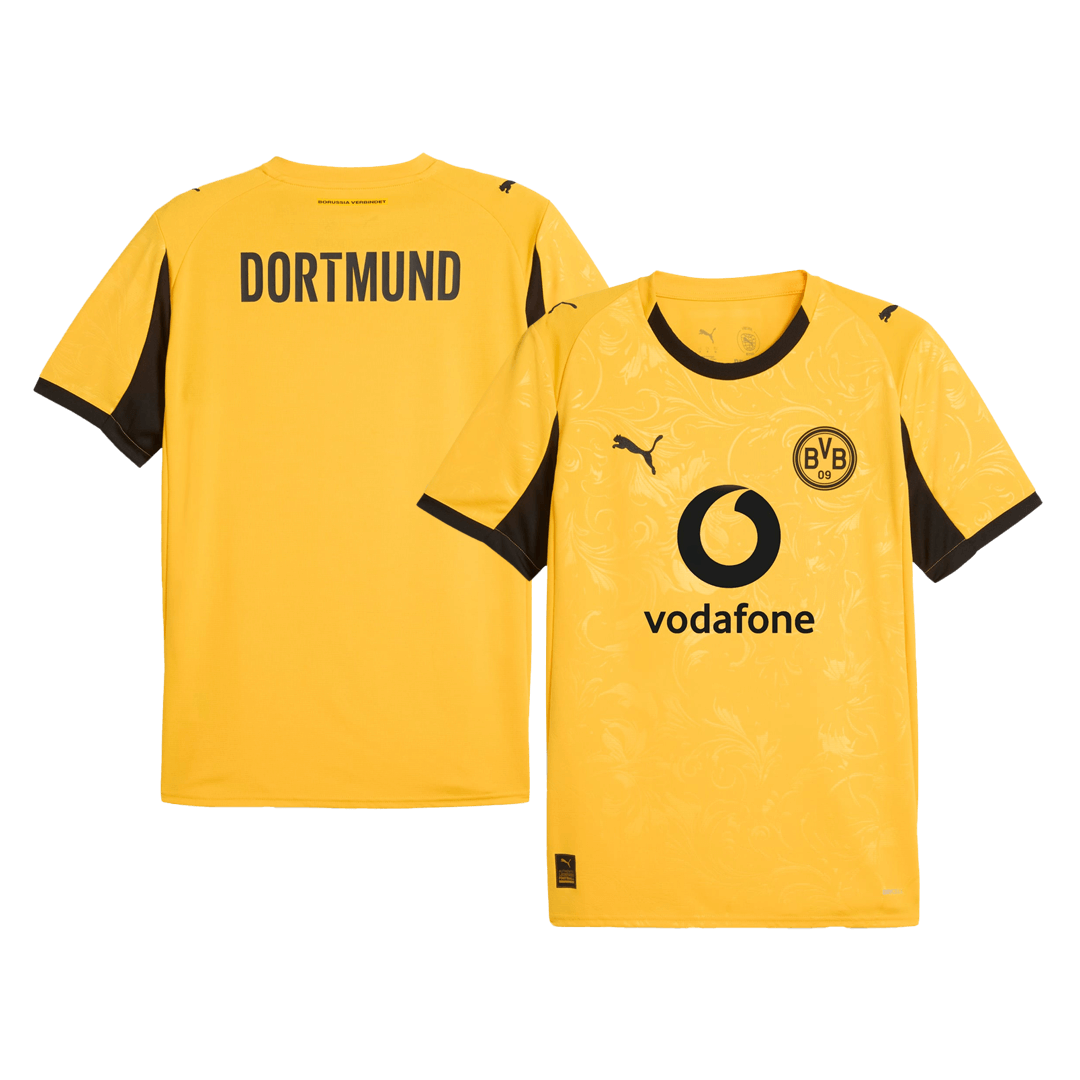 Borussia Dortmund Season Cup Rövid Ujjú Ing 2025/26 Sárga futball mez