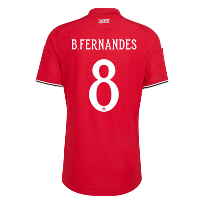 B. FERNANDES #8 Manchester United Játékos Verzió Hazai Mez 2026/27 Piros - UCL