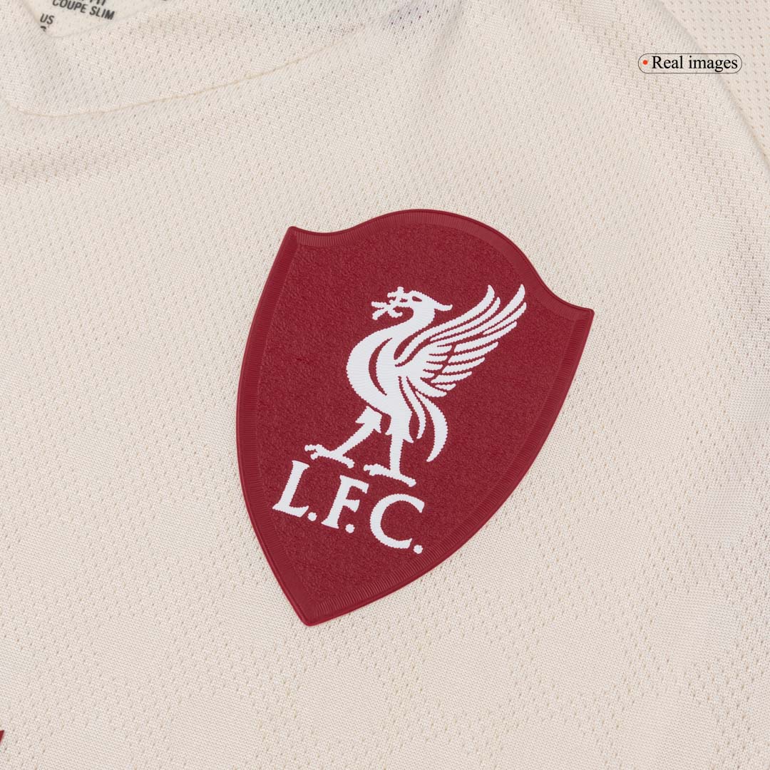 GAKPO #18 Liverpool Játékos Idegenbeli Mez 2025/26 Fehér