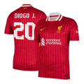 DIOGO J. #20 Liverpool Otthon Soccer Mez Piros - UCL