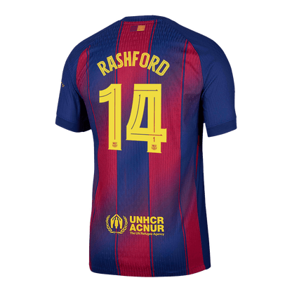 RASHFORD #14 Játékos Barcelona Otthon Soccer Mez 2025/26 Piros&Kék - UCL