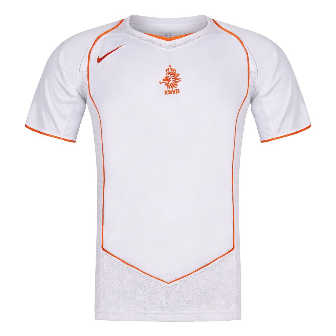 Hollandia Idegenbeli Retro Futball Mez 2004 Fehér