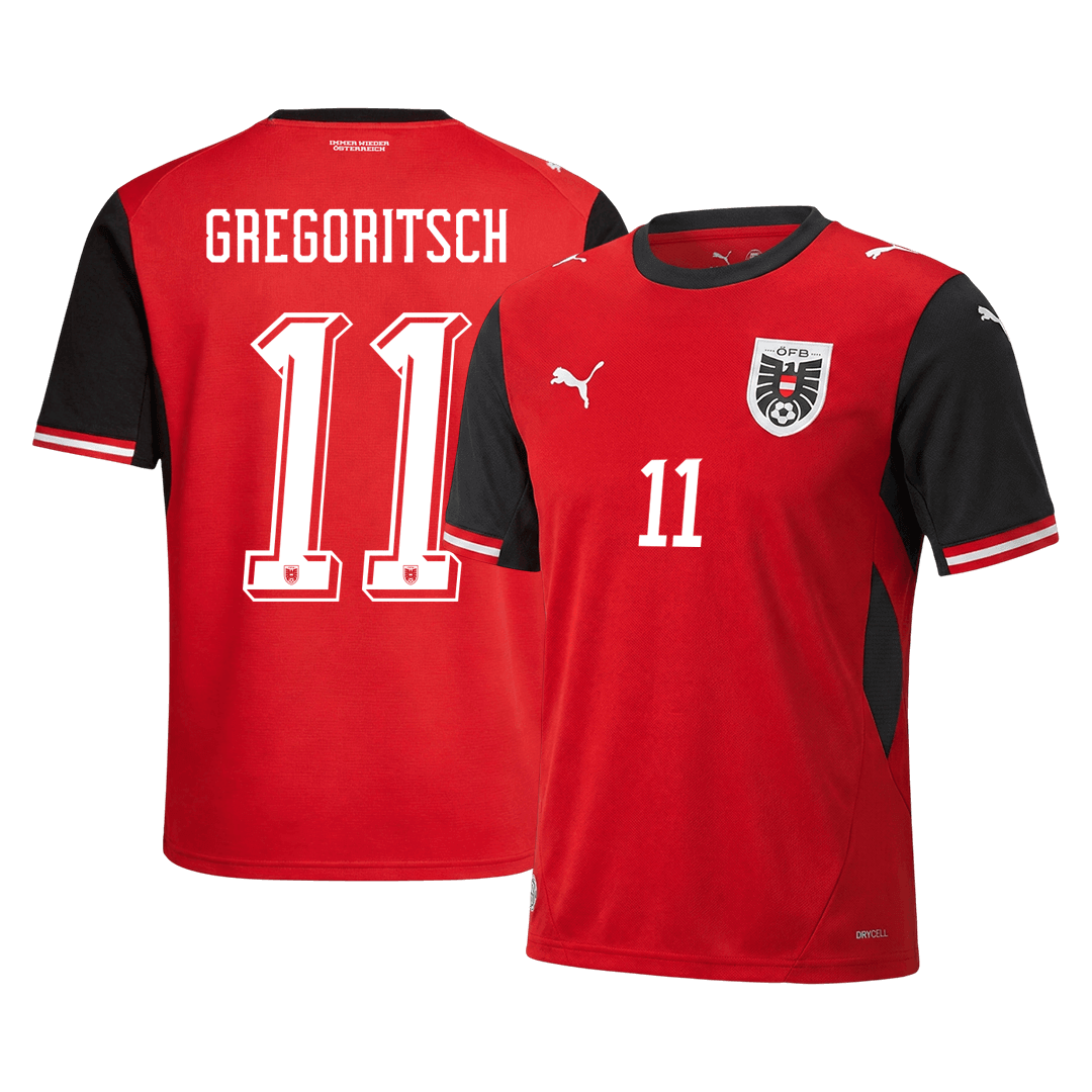 GREGORITSCH #11 Ausztria Hazai Világbajnoki Mez 2026 Piros
