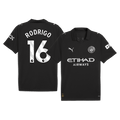 RODRIGO #16 Manchester City Idegenbeli Futball Mez 2025/26 Fekete
