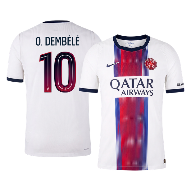 O. DEMBÉLÉ #10 PSG Játékos Verzió Idegenbeli Mez 2026/27 Fehér