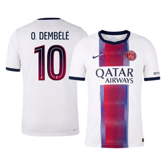 O. DEMBÉLÉ #10 PSG Játékos Verzió Idegenbeli Mez 2026/27 Fehér