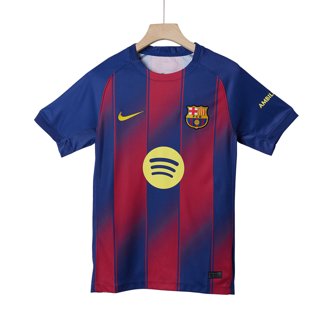 LEWANDOWSKI #9 Barcelona Otthon Soccer Mez 2025/26 Piros&Kék