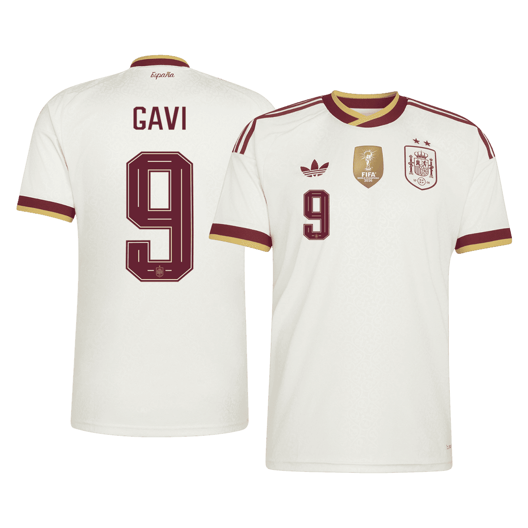 GAVI #9 Spanyolország Idegenbeli Mez 2026 Fehér