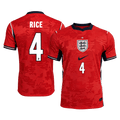 RICE #4 Anglia Idegenbeli Világbajnoki Mez 2026 Piros
