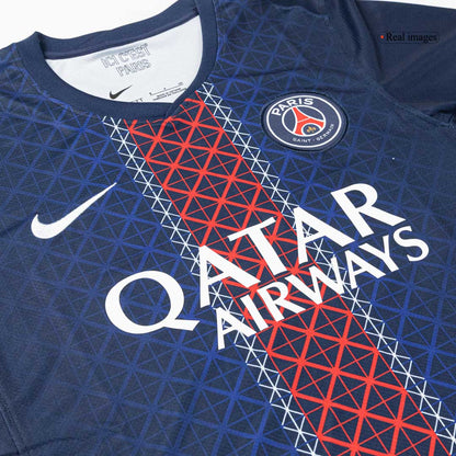 【Szuper Jó Minőségű】PSG Otthon Soccer Mez 2025/26 Haditengerészet