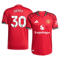 ŠEŠKO #30 Manchester United Játékos Otthon Mez 2025/26 Piros