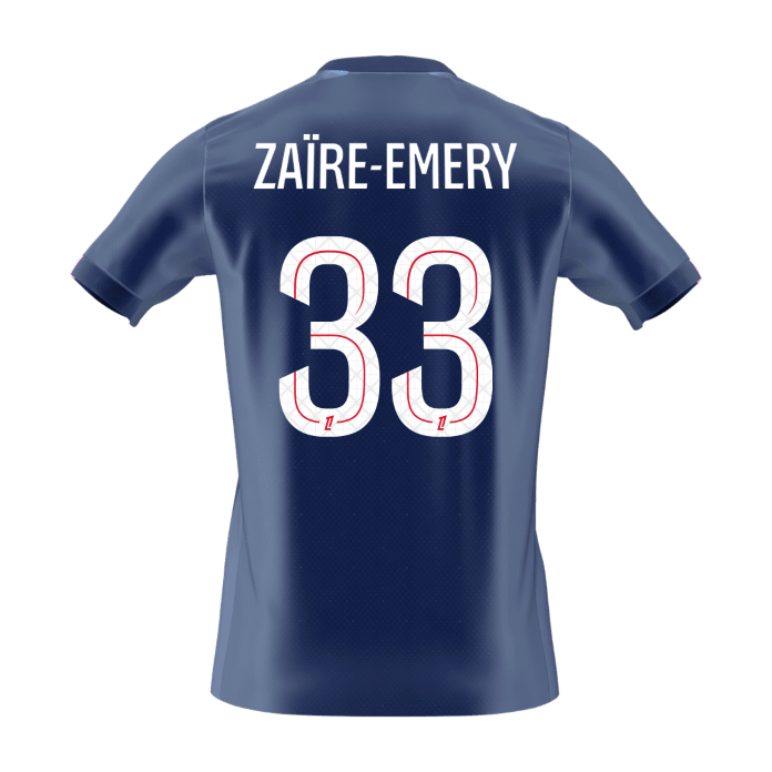 ZAïRE EMERY #33 PSG Hazai Futball Mez 2025/26 Sötétkék