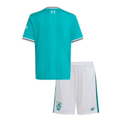 Liverpool Gyerek Harmadik Készlet(Mez+Nadrág) 2025/26 Zöld