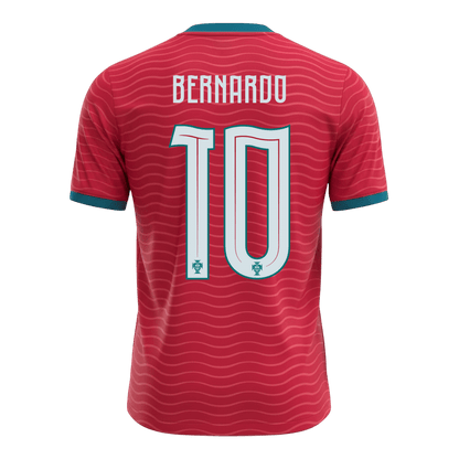 BERNARDO #10 Portugália Hazai Világbajnoki Mez 2026 Piros