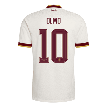 OLMO #10 Spanyolország Játékos Verzió Idegenbeli Mez Világbajnoki 2026 Fehér