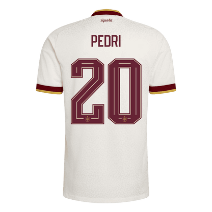 PEDRI #20 Spanyolország Játékos Verzió Idegenbeli Mez Világbajnoki 2026 Fehér