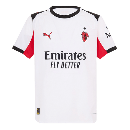 Játékos AC Milan Idegenbeli Soccer Mez 2025/26 Fehér