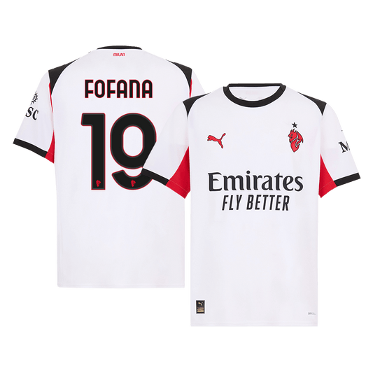 FOFANA #19 AC Milan Idegenbeli Mez 2025/26 Fehér