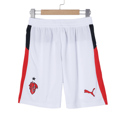 AC Milan Idegenbeli Soccer Rövidnadrág 25/26 Fehér