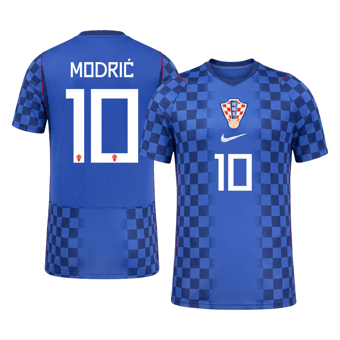 MODRIĆ #10 Horvátország Játékos Verzió Idegenbeli Mez Világbajnoki 2026 Kék