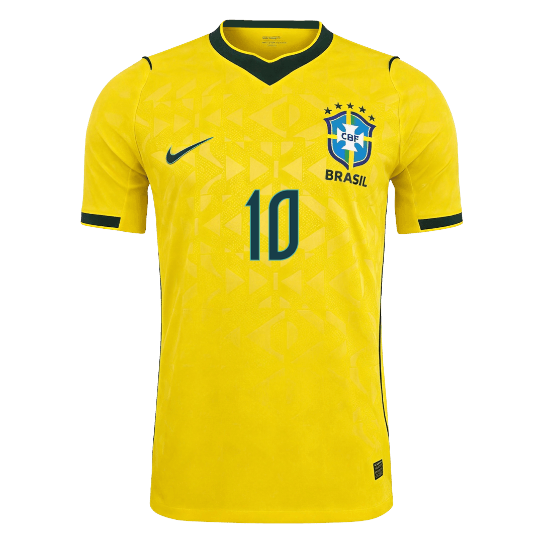 NEYMAR JR. #10 Brazília Játékos Verzió Hazai Mez Világbajnoki 2026 Sárga