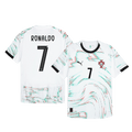 RONALDO #7 Portugália Játékos Idegenbeli Mez 2025 Fehér