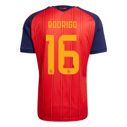 RODRIGO #16 Spanyolország Hazai Mez 2026 Piros