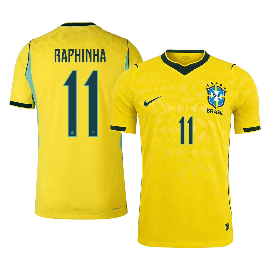 RAPHINHA #11 Brazília Játékos Verzió Hazai Mez Világbajnoki 2026 Sárga