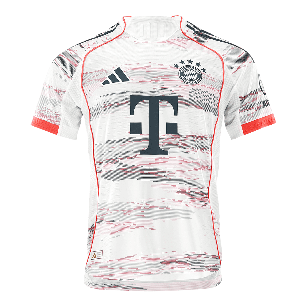 MÜLLER #25 Játékos Bayern Munich Idegenbeli Soccer Mez 2025/26 Fehér