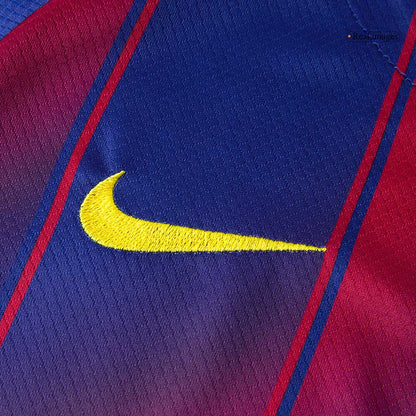Kid's Barcelona Hazai Soccer Mez Készlet(Mez+Rövidnadrág) 2025/26 Piros&Kék