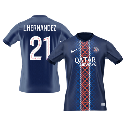 L.HERNANDEZ #21 PSG Hazai Futball Mez 2025/26 Sötétkék