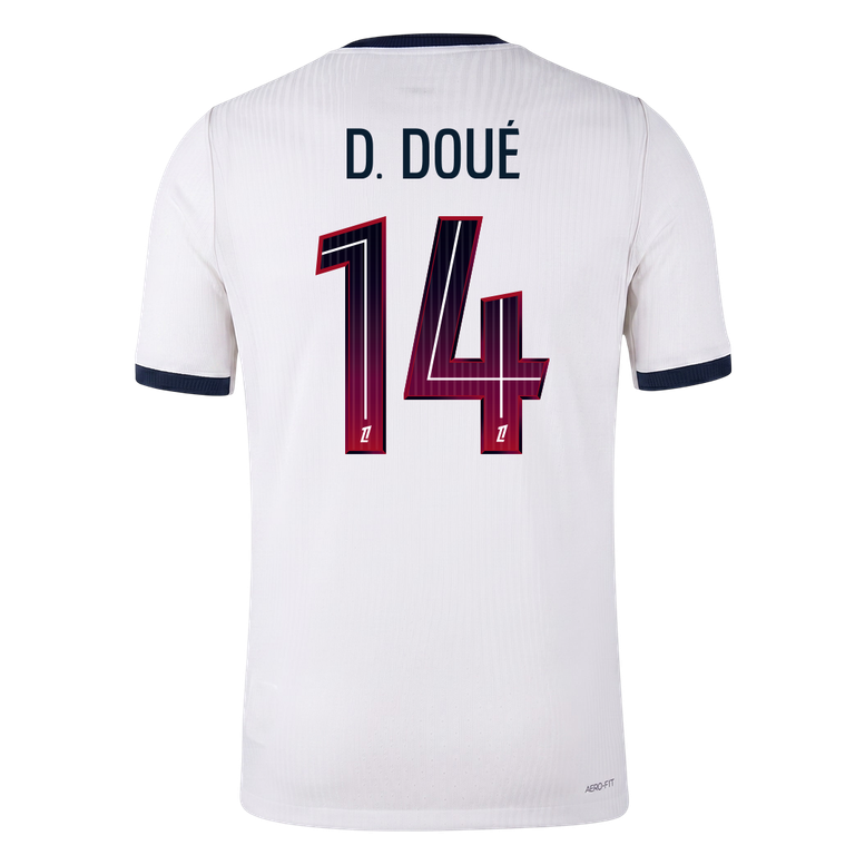 D. DOUÉ #14 PSG Játékos Verzió Idegenbeli Mez 2026/27 Fehér
