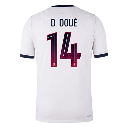 D. DOUÉ #14 PSG Játékos Verzió Idegenbeli Mez 2026/27 Fehér