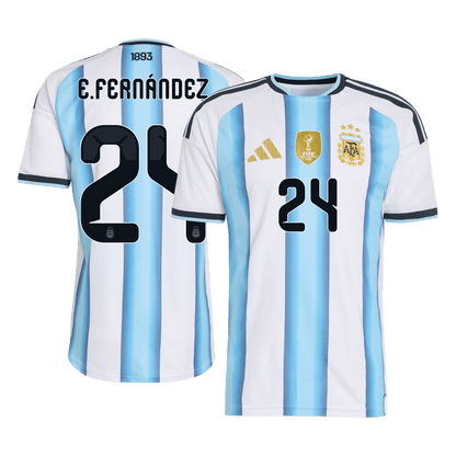 E. FERNÁNDEZ #24 Argentína Játékos Verzió Hazai Mez Világbajnoki 2026